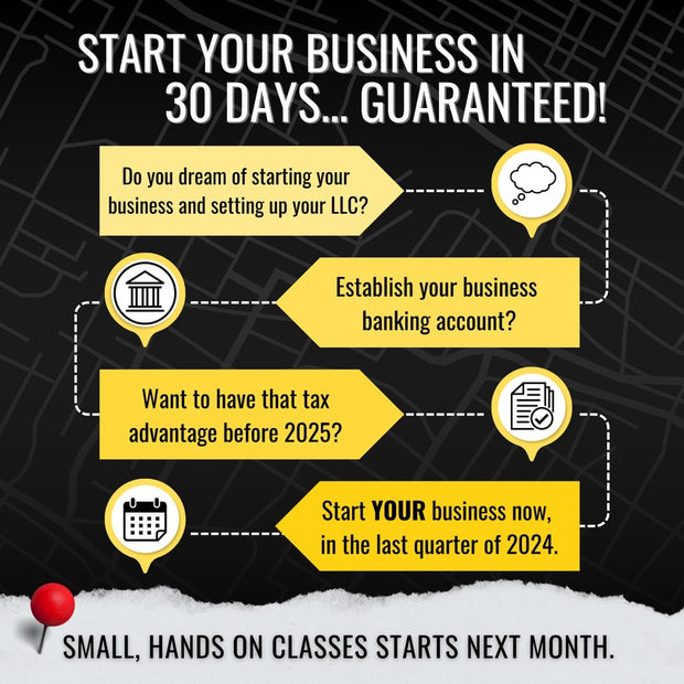 START YOUR BUSINESS IN 30 DAYS MASTERCLASS